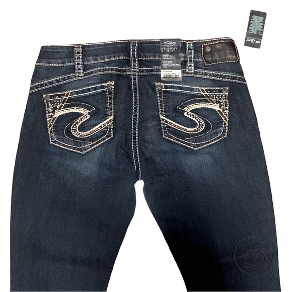 NWT Women’s Silver Jeans Tuesday 16 1/2 Size 14 Petite Runs small - Picture 9 of 14